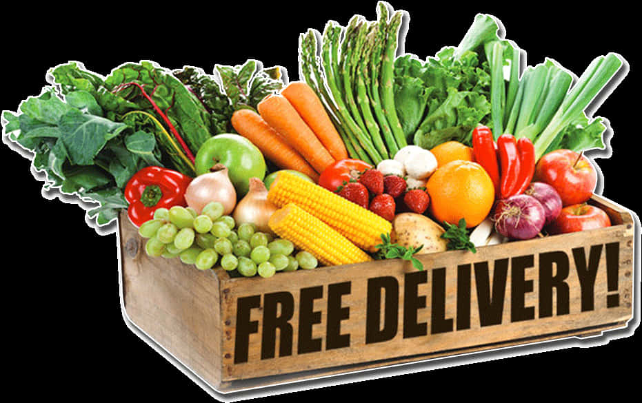 Fresh Vegetables Free Delivery Promotion