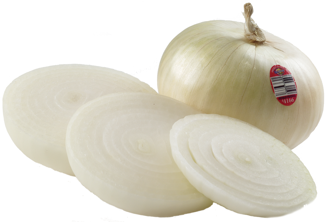 Fresh White Onion Slices