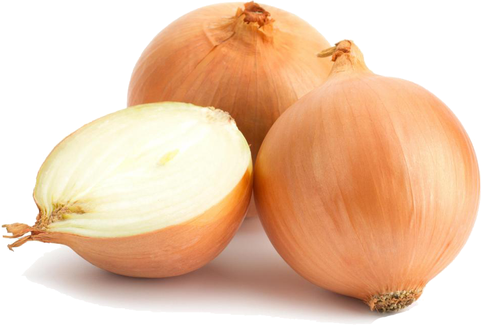 Fresh Wholeand Halved Onions