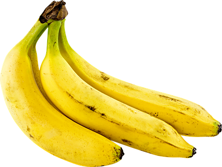 Fresh Yellow Bananas Black Background