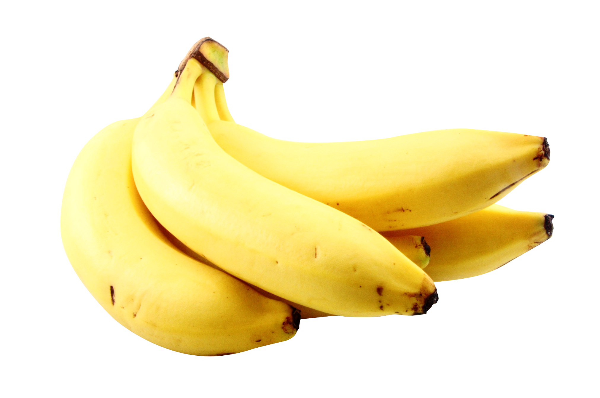 Fresh Yellow Bananas Transparent Background