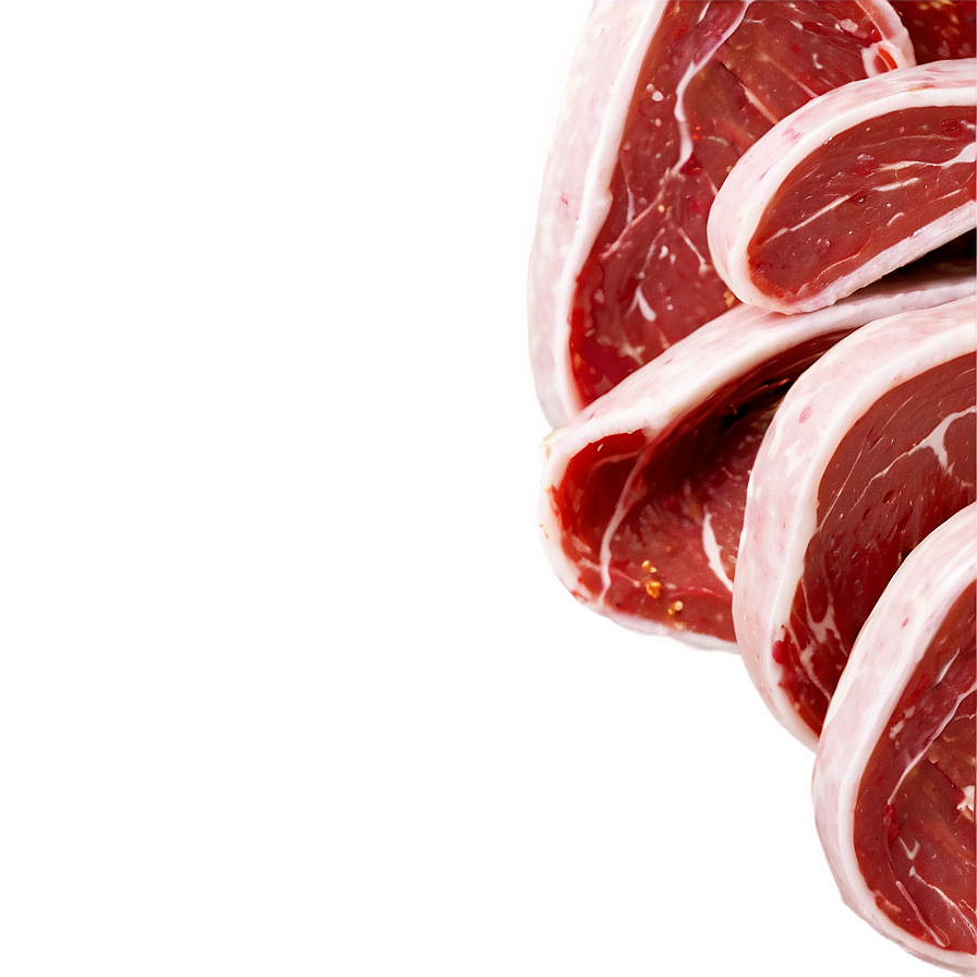 Freshly Sliced Meat Png 96