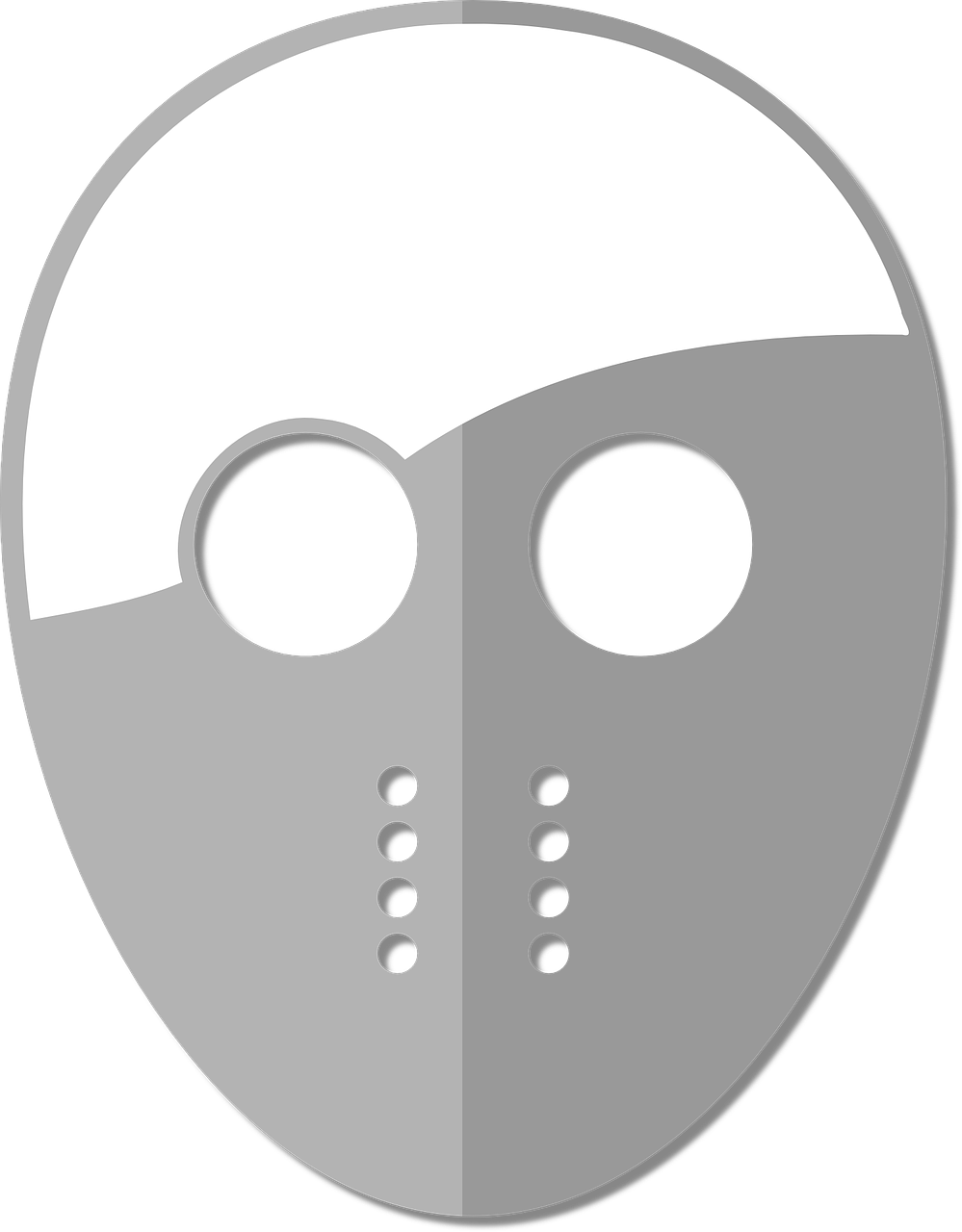 Friday Hockey Goalie Mask Vector