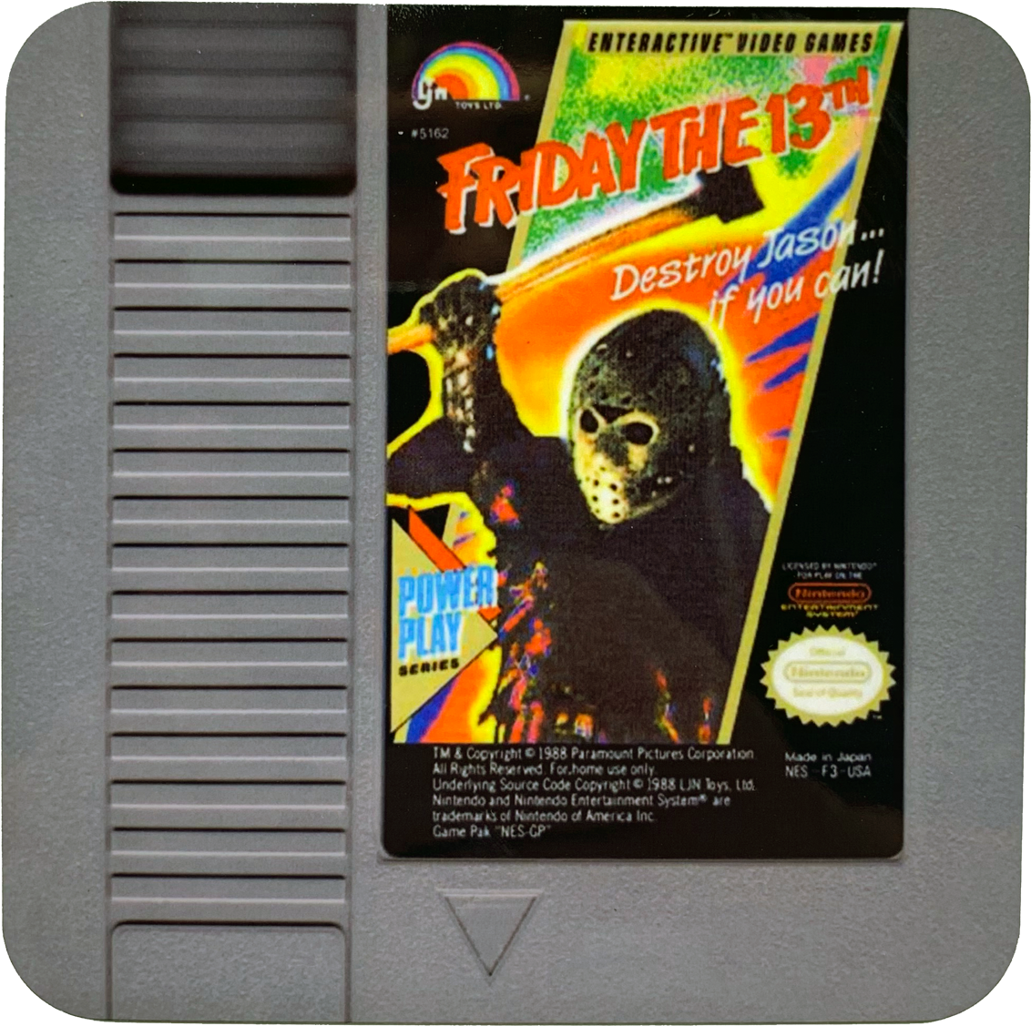 Fridaythe13th N E S Game Cartridge