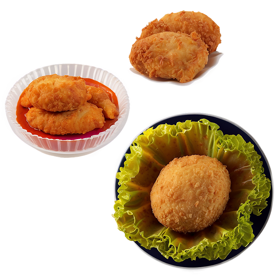 Fried Chicken Nuggets Png Pot