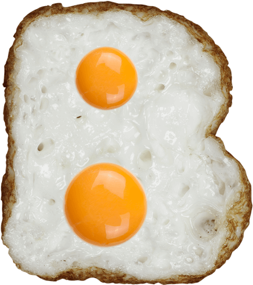 Fried Eggson Toast