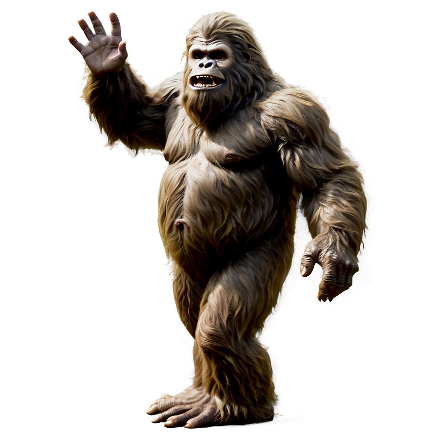 Friendly Bigfoot Waving Png Syi32