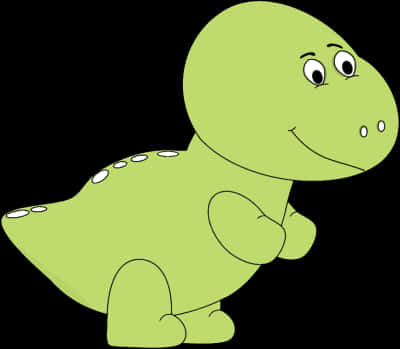 Friendly Cartoon Dinosaur