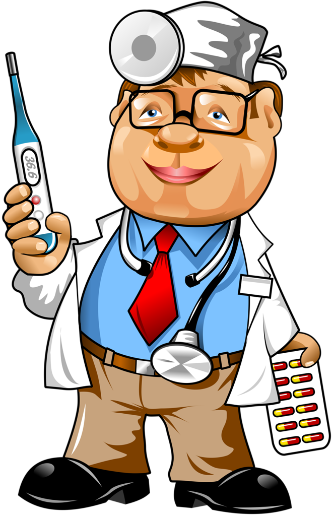 Friendly Cartoon Doctor Clipart