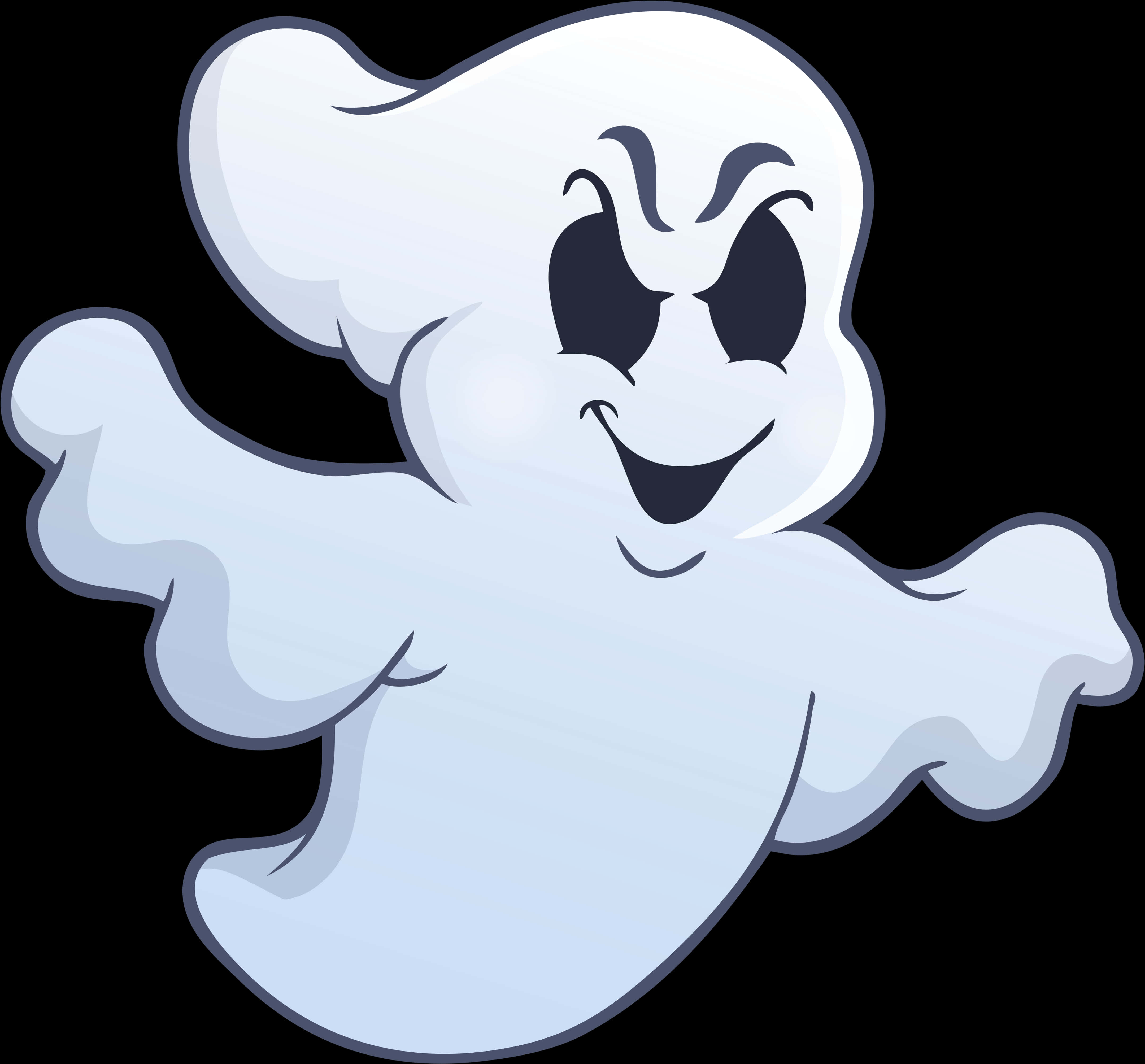 Friendly Cartoon Ghost