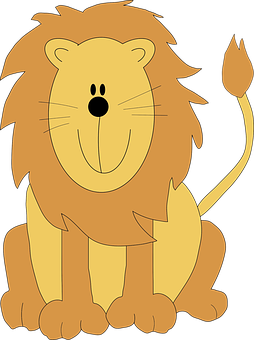 Friendly Cartoon Lion