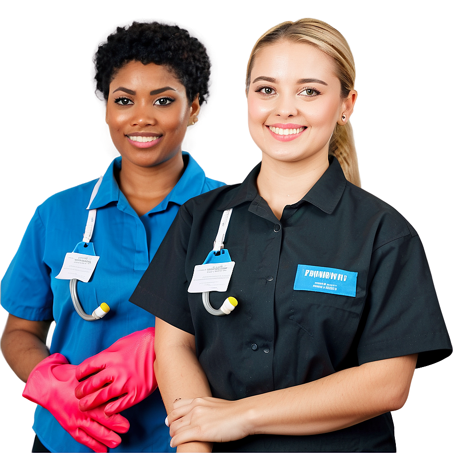 Friendly Cleaning Staff Png 06292024