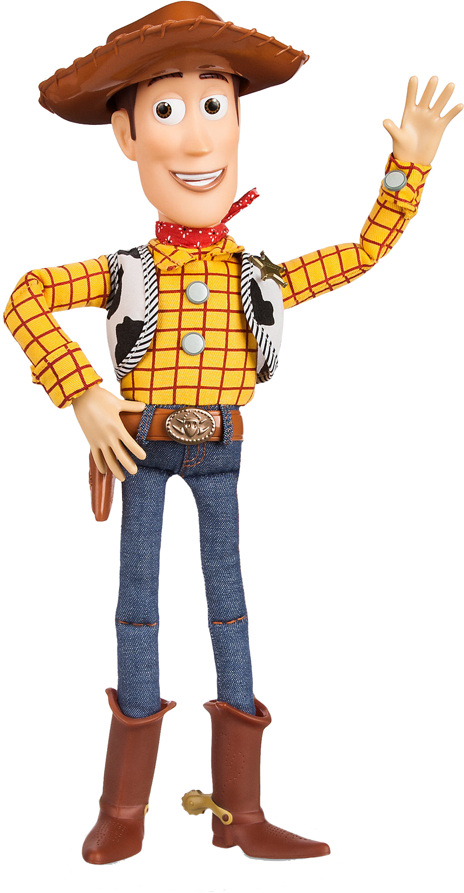 Friendly Cowboy Character Waving