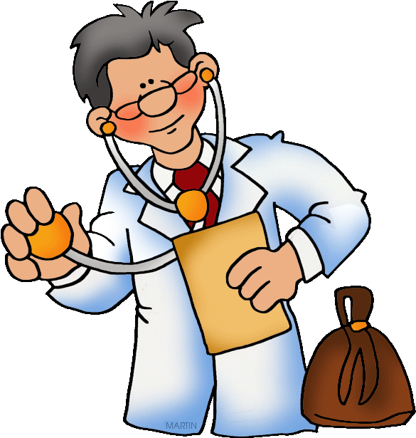 Friendly Doctor Cartoon Clipart