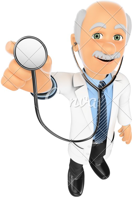 Friendly Doctor With Stethoscope