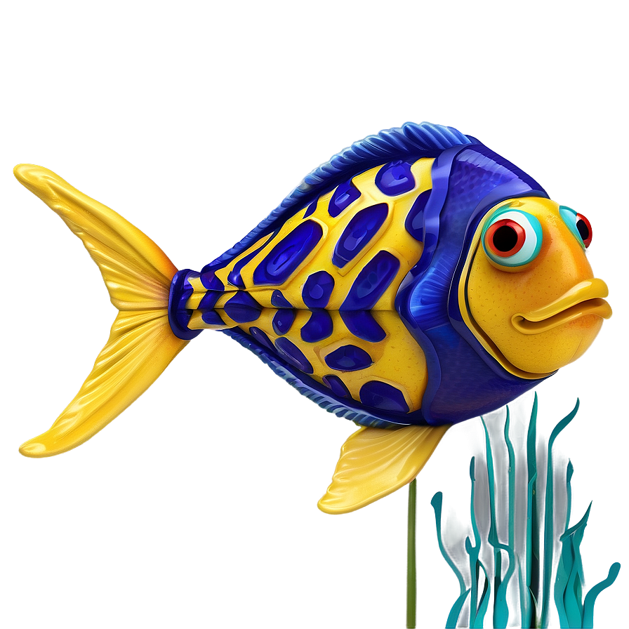 Friendly Fish Character Png Jod