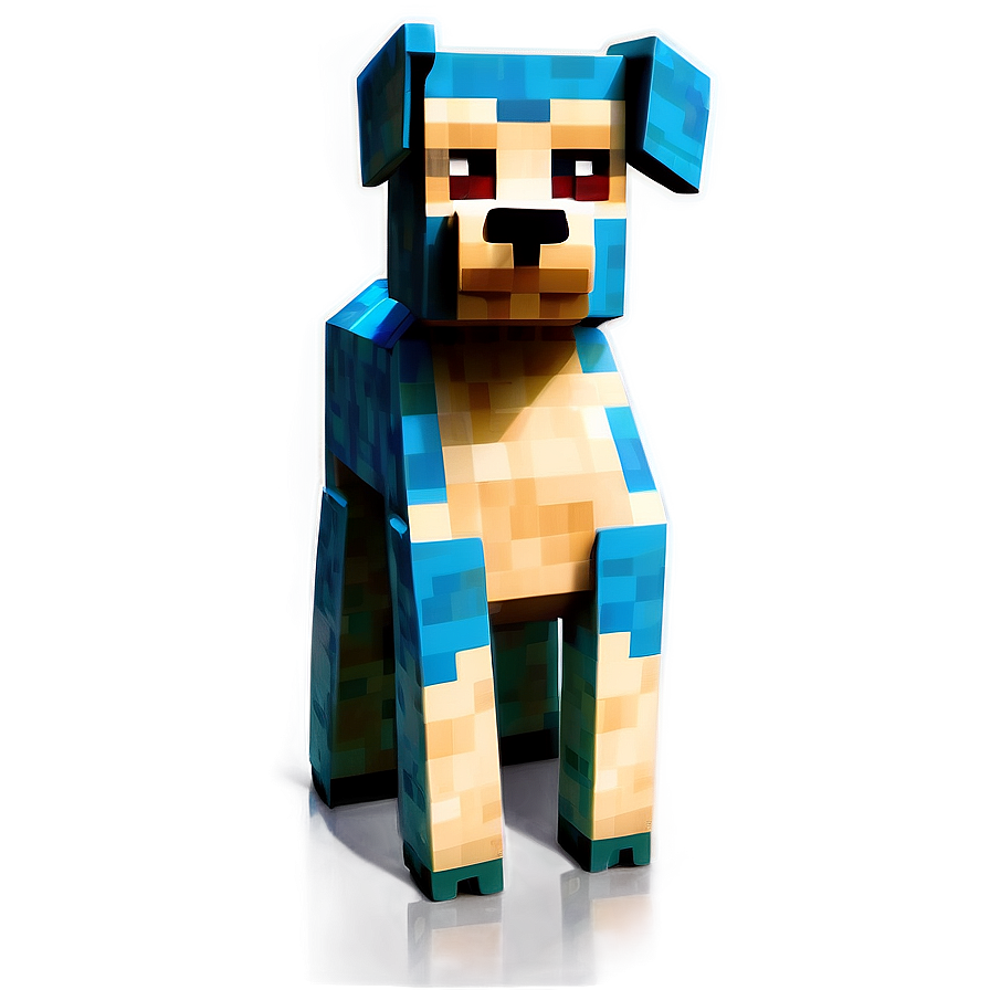 Friendly Minecraft Dog Png Frl