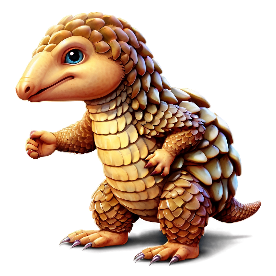 Friendly Pangolin Mascot Png Vcm