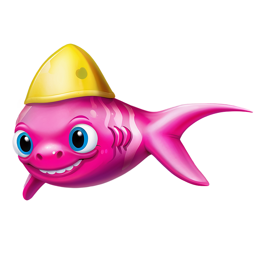 Friendly Pink Baby Shark Png 61