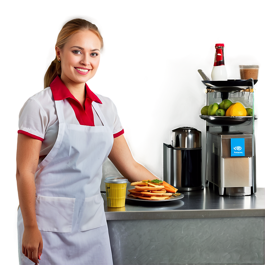 Friendly Waitress Service Png 06272024