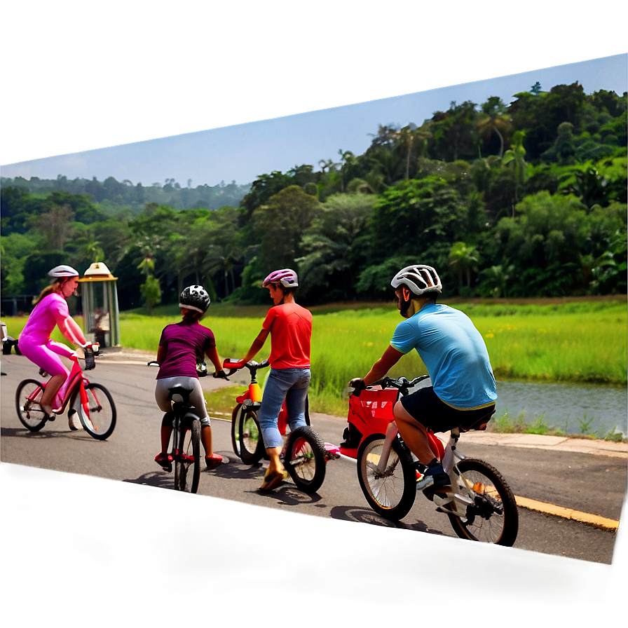 Friends On Bicycle Ride Png Eav