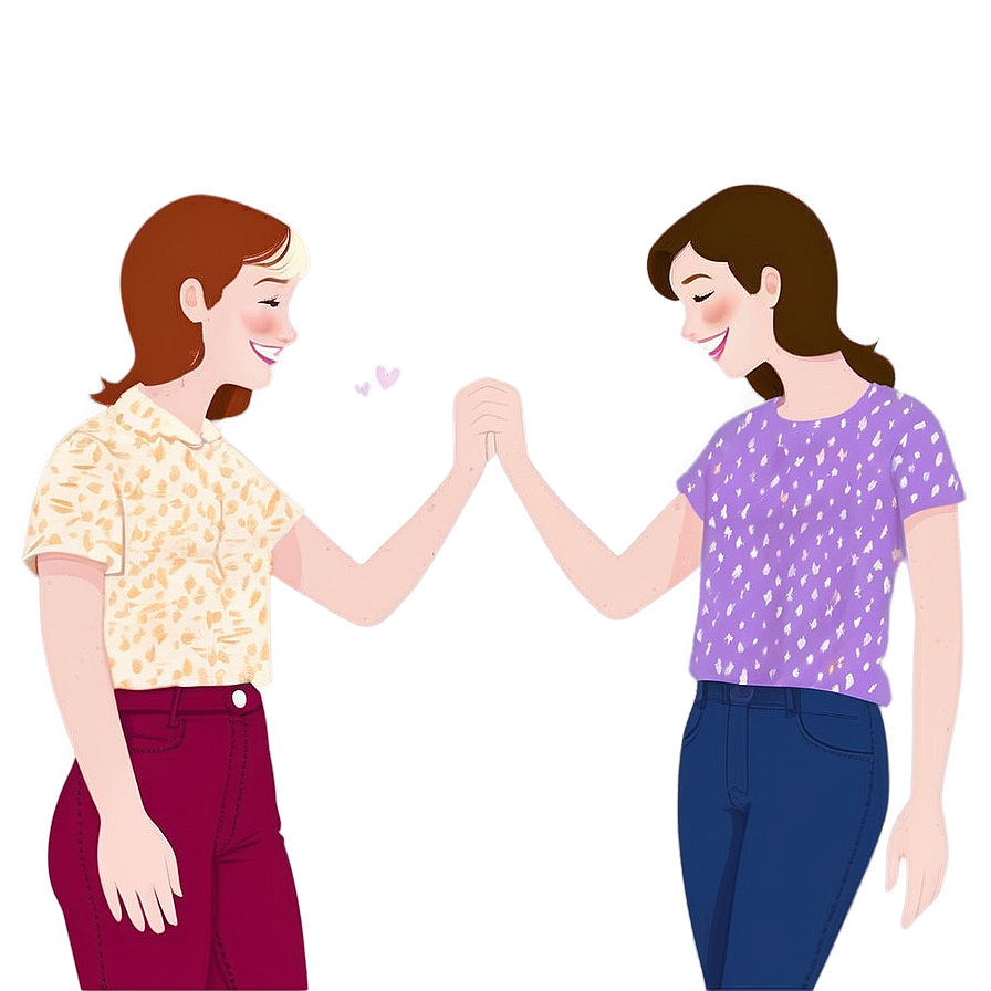 Friendship Goals Illustration Png 3