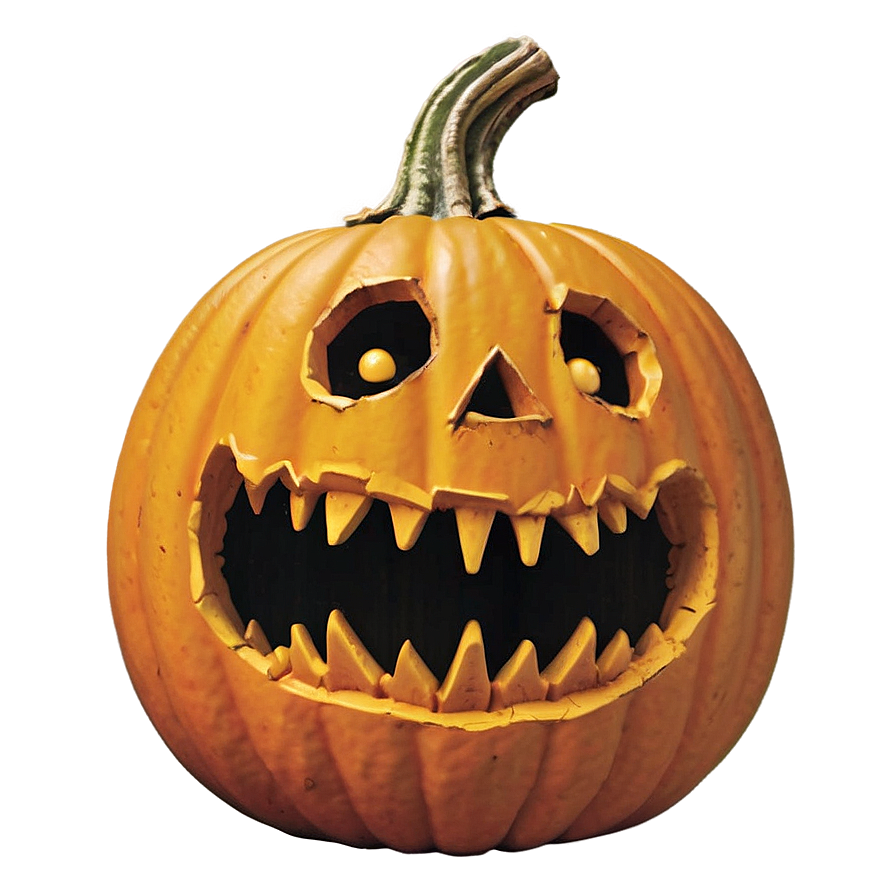 Frightened Pumpkin Face Png 58