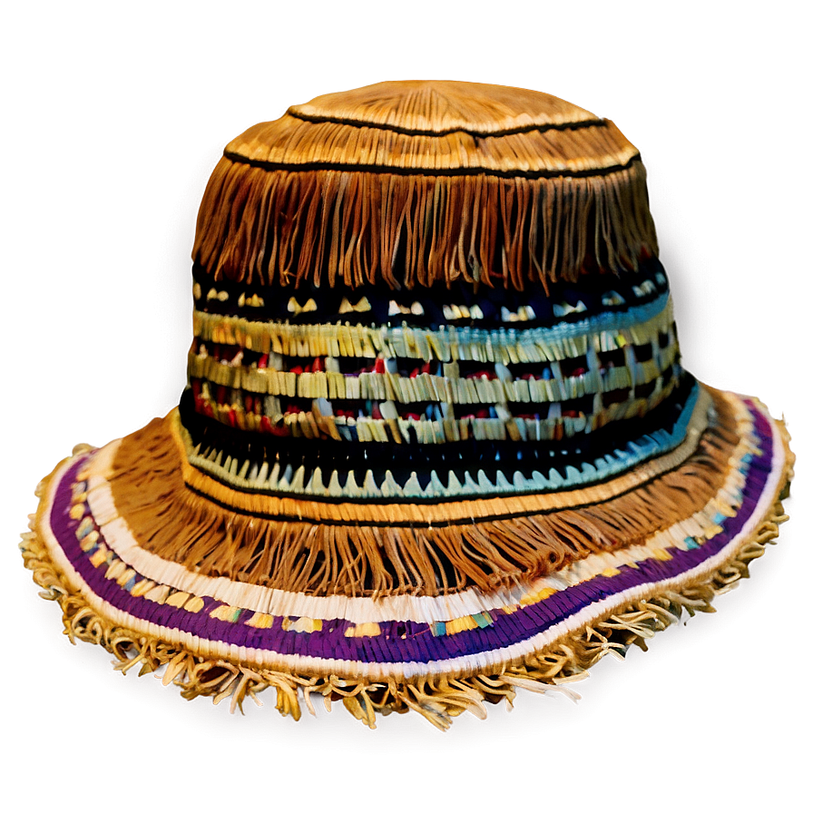 Fringed Bucket Hat Png 74