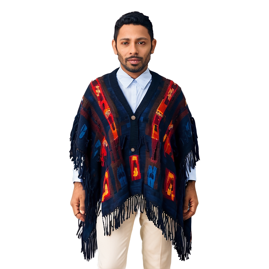 Fringed Poncho Look Png Sdk81