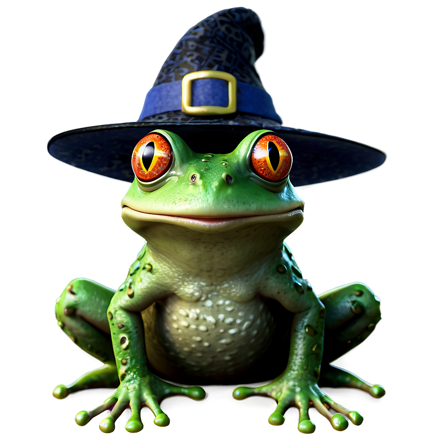 Frog In Witch Hat Png 89