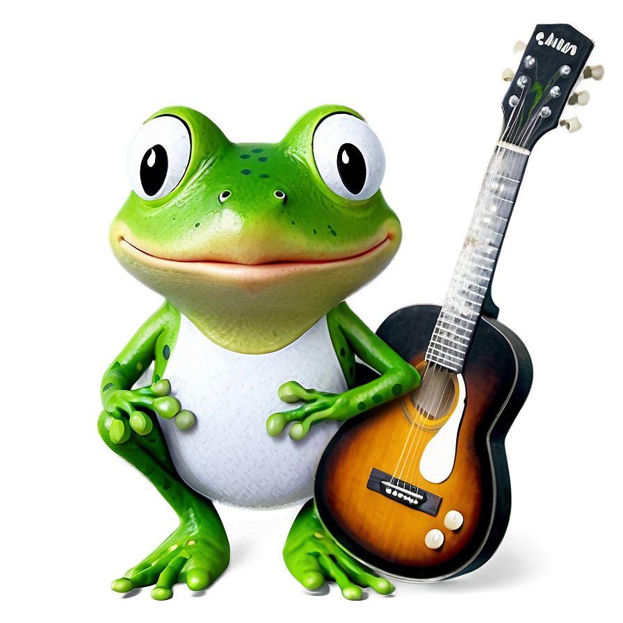 Frog Playing Guitar Png 06212024