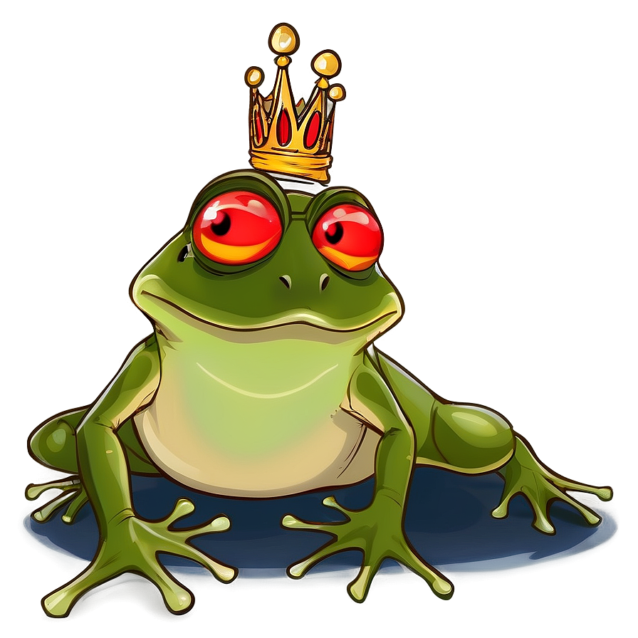 Frog Prince With Kiss Png 05032024