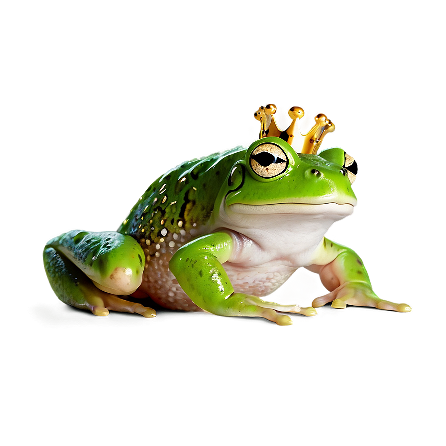 Frog With Crown Cartoon Png 06272024