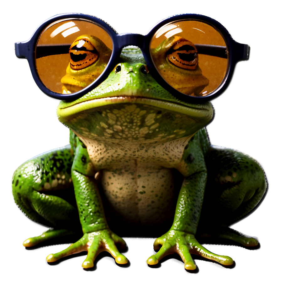 Frog With Glasses Png Wpq49