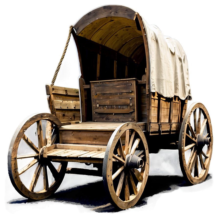 Frontier Covered Wagon Sketch Png 06292024