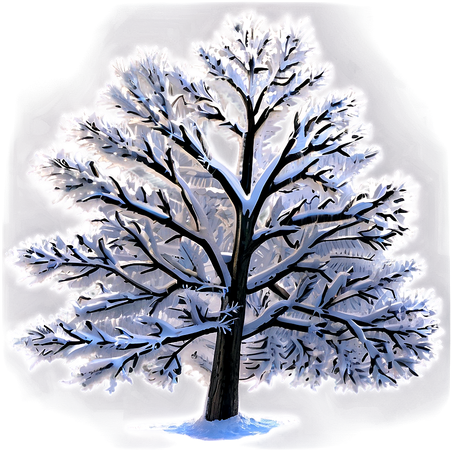 Frost Covered Snow Trees Png 3