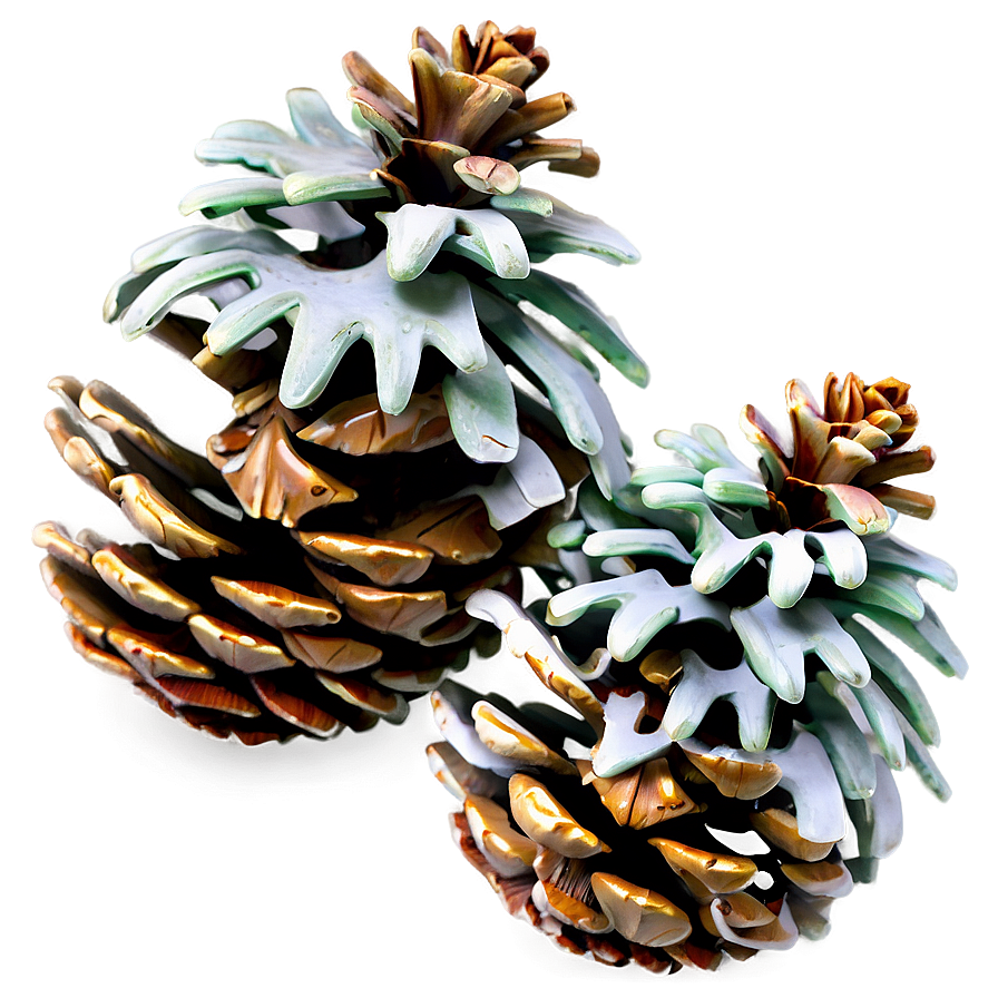 Frosted Pinecone Detail Png 06132024