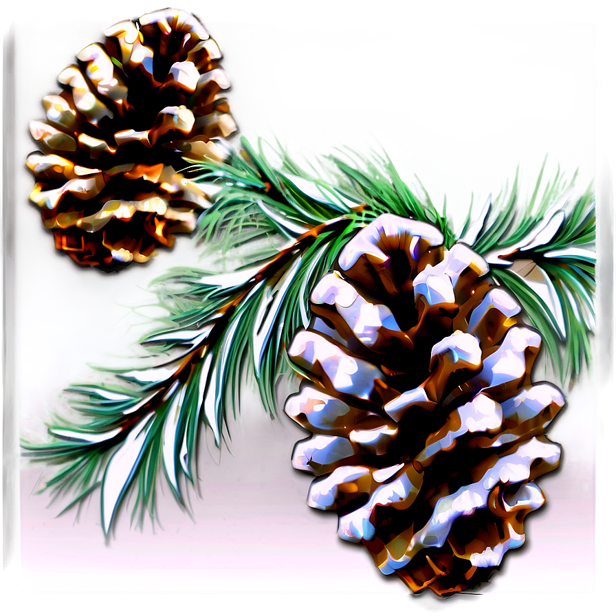 Frosted Pinecone Detail Png Nhp