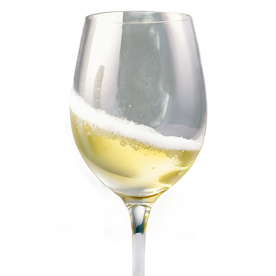 Frosted White Wine Glassware Png Ffw