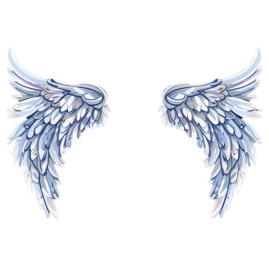 Frosty Angel Wings Pattern Png Mam