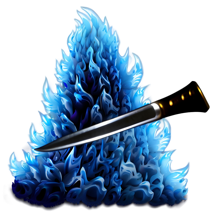 Frosty Blue Flame Image Png 06202024