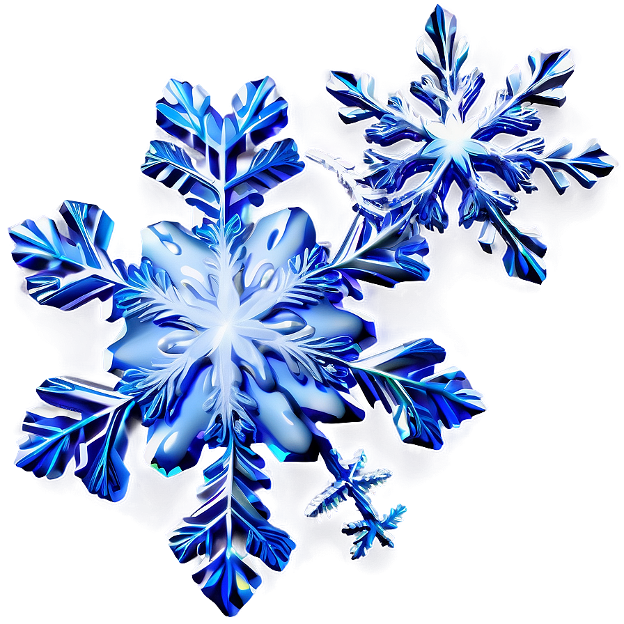 Frosty Christmas Snowflakes Png Cbp71