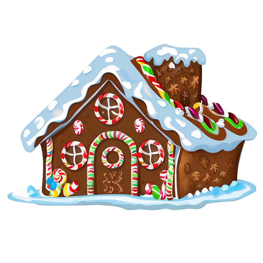 Frosty Gingerbread House Png 06292024