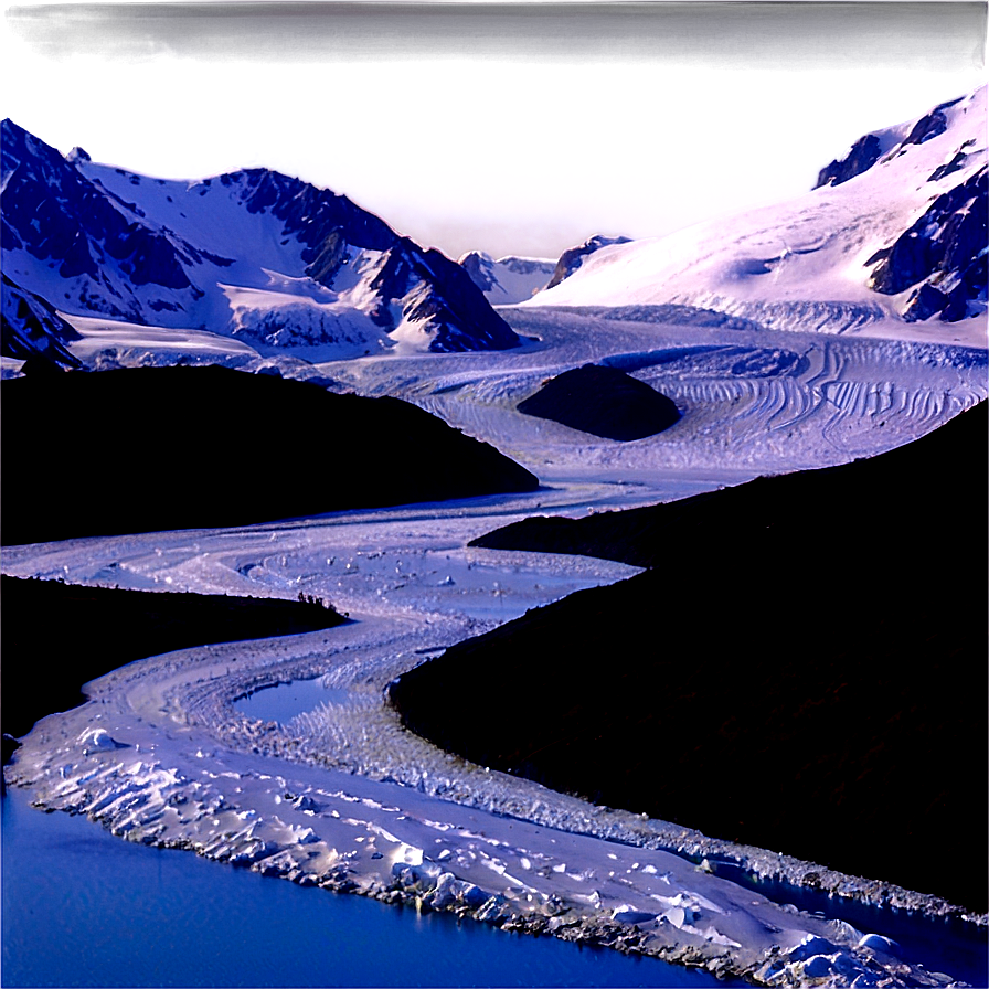 Frosty Glacial Mountains Png 06292024