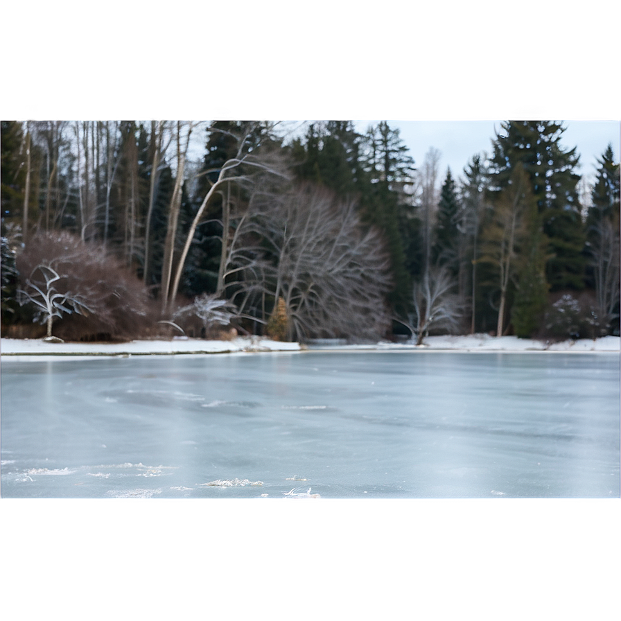 Frosty Ice Skating Pond Png 06292024