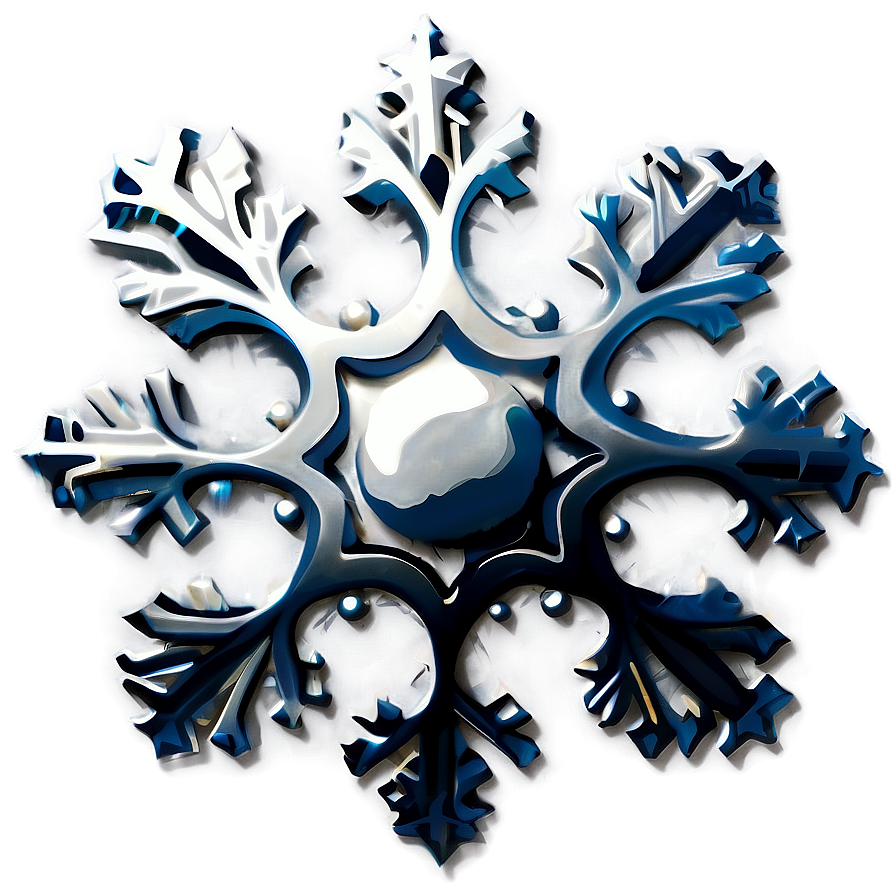 Frosty Noel Snowflake Png Akr5