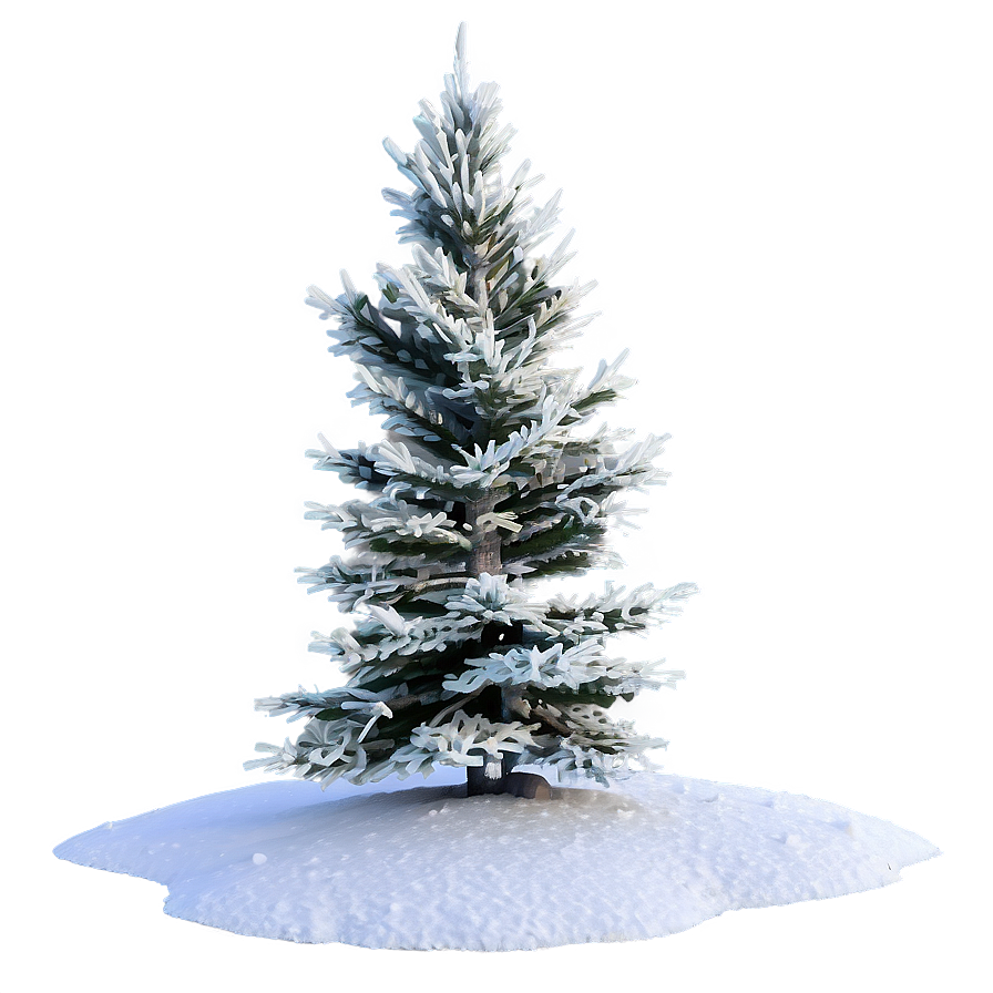 Frosty Pine Trees Png 06292024 Image