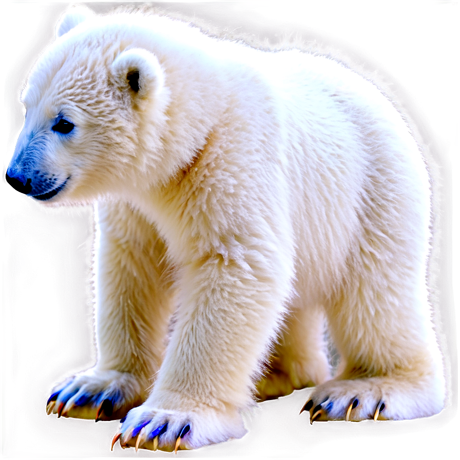 Frosty Polar Bear Cub Png 96