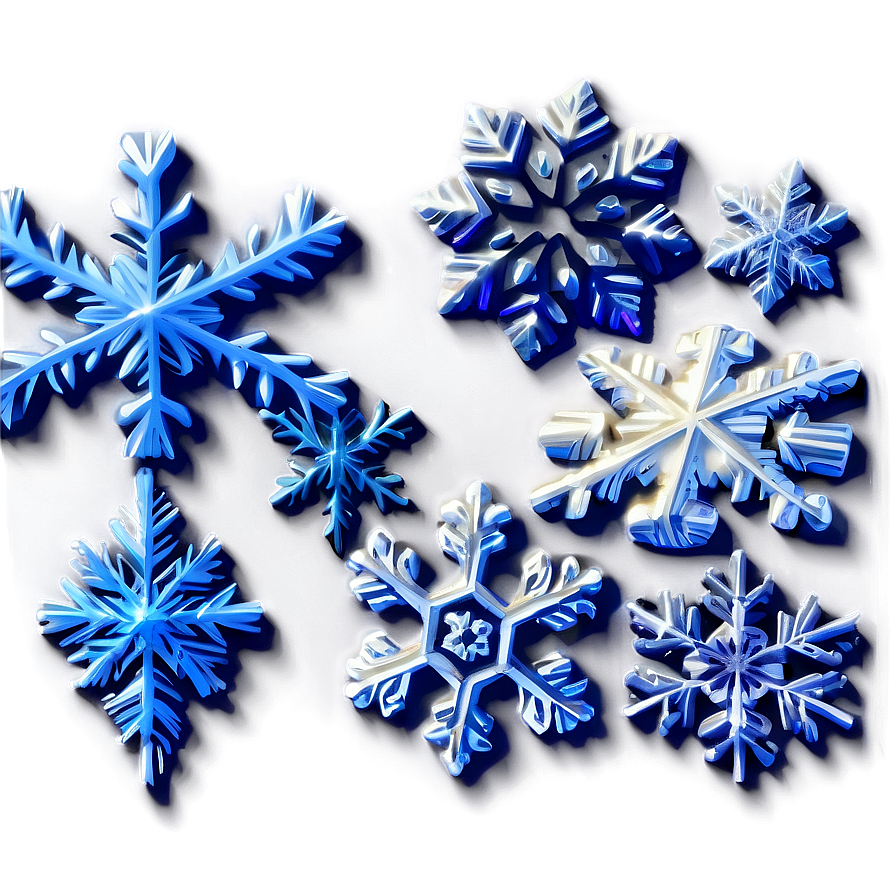 Frosty Snowflakes Pattern Png Tul