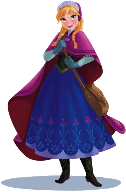 Frozen Anna Smilingin Winter Outfit